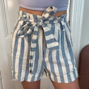 Topshop striped shorts